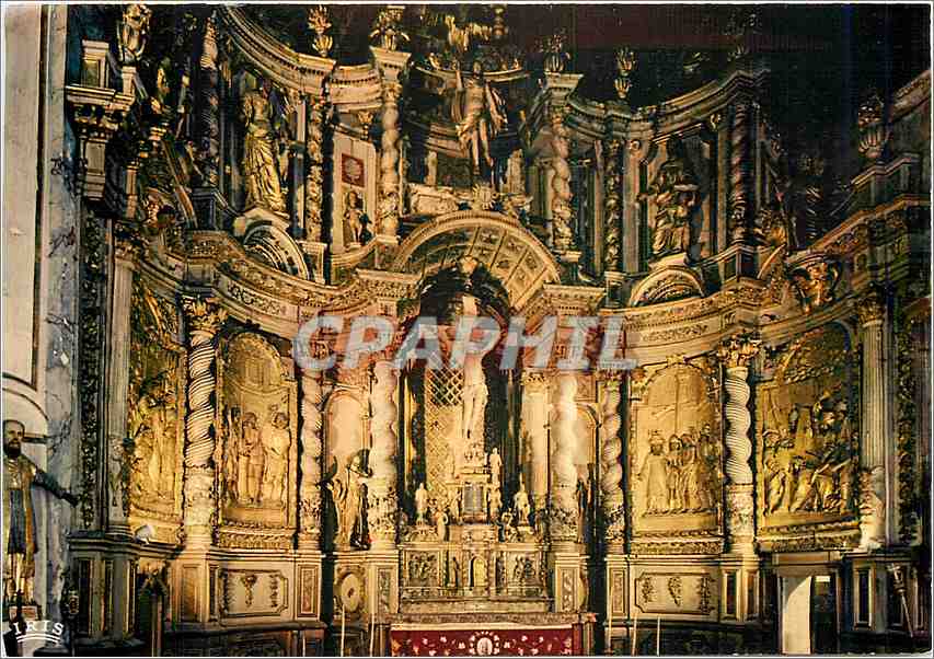 CPM Villefranche de Rouergue (Aveyron) Ancienne bastile XIIIe s La Chapelle des Penitents noirs XVII