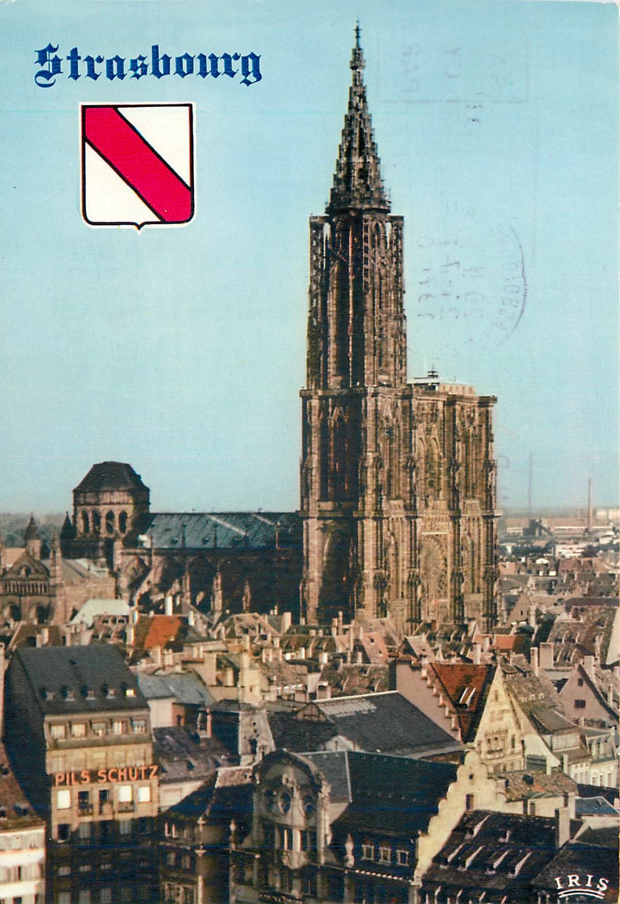 CPM Strasbourg (Bs Rhin) La Cathedrale emergeant des veiux toils