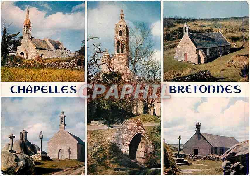 CPM La Bretagne en Couleurs Chapelles Bretnonnes La Madeleine les trois fontaines Saint Meen chapell