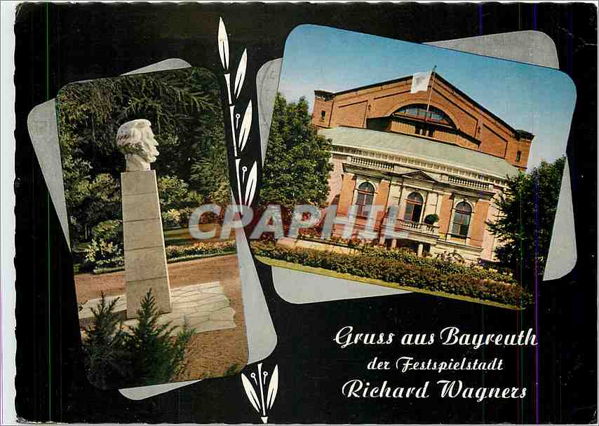 CPM Gruss aus Bayreuth der Festspielstadt Richard Wagner