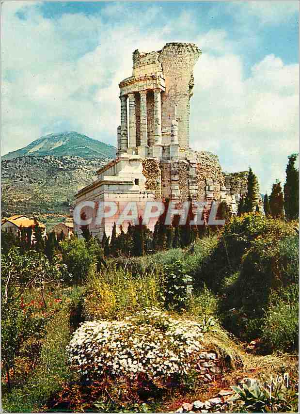 CPM La Cote d'Azur miracle de la nature la Turbie (alpes Mmes) le Trophee des Alpes erige en l'an VI