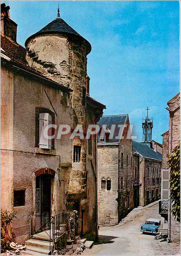 CPM Flavigny sur Ozerain (C d'Or) Rue des Juifs et Tour avc escalier e encorbellement (XVe s)