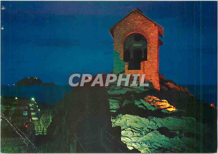 CPM Riviera dei Fiori Alasssio Nocturne de la petit chapelle