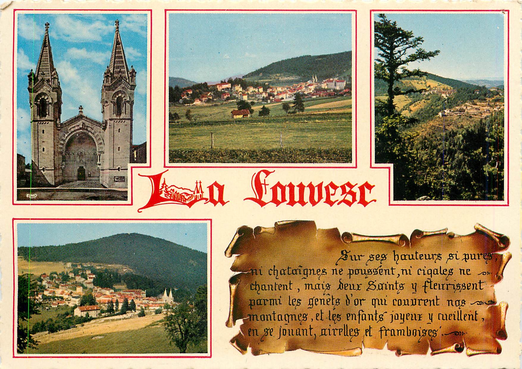La Louvesc — Vue panoramique et Basilique — Éditions MARGELIN