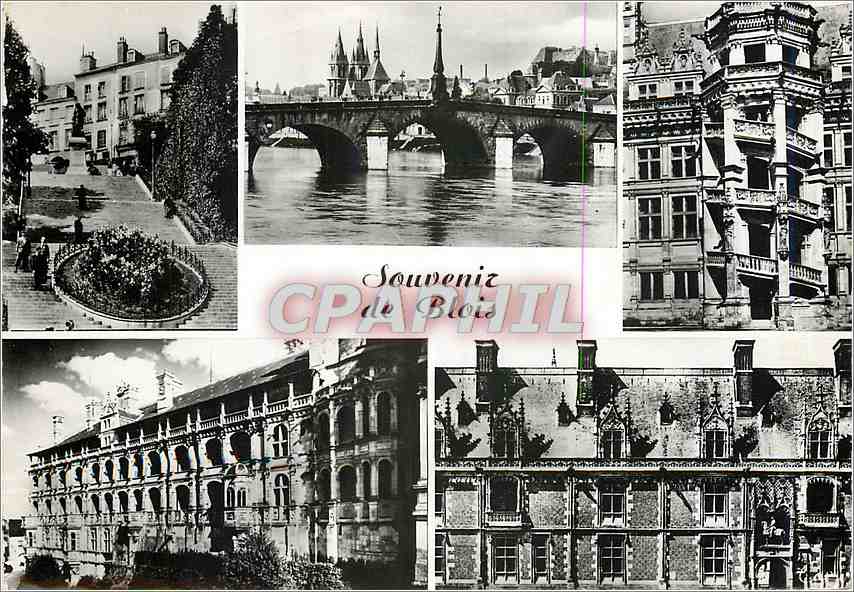 CPM Blois Escalier Denis Papin le grand POnt Escalier d'Honneur