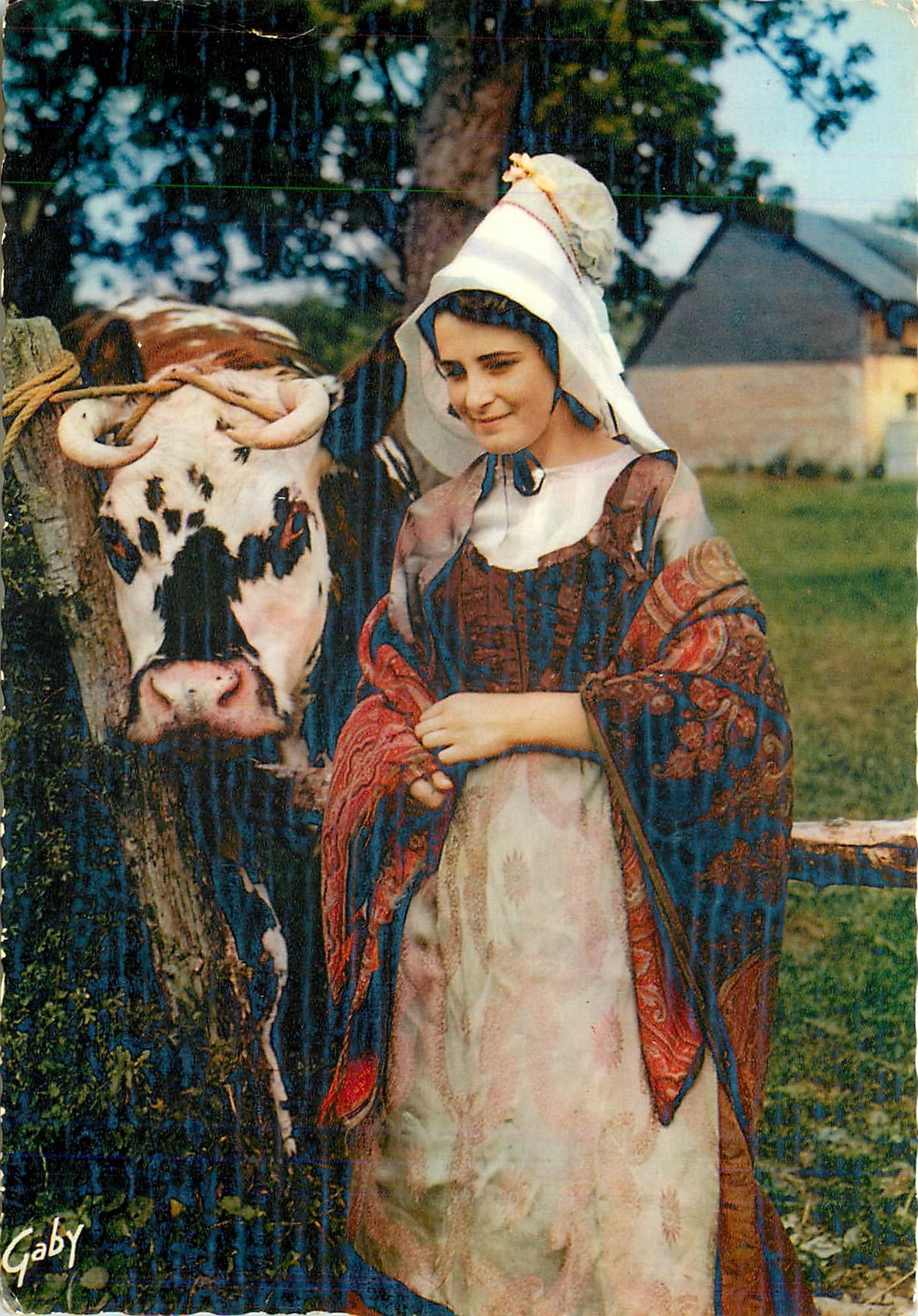 CPM La Normandie Une Triiolette du Pays d'Auge Vache
