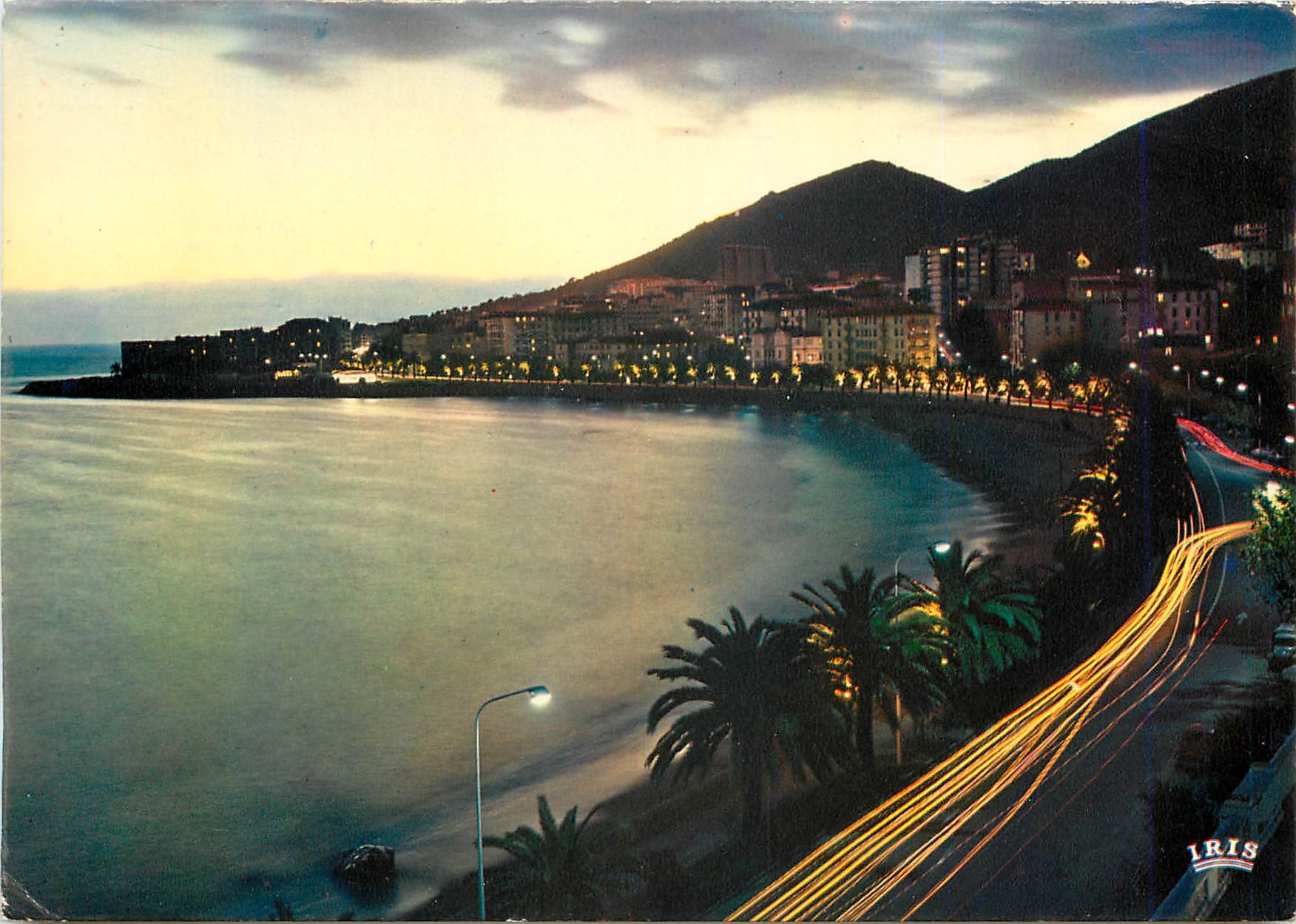 CPM Charmes et Couleurs de la Corses Ajaccio (Corse) Le boulevard Lantivy illimine