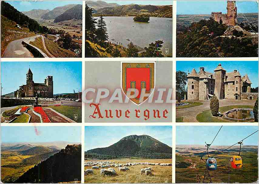 CPM L'Auvergne Pittoresque Le Sancy Lac Chambon Tournole Saint Nectaire Cordes