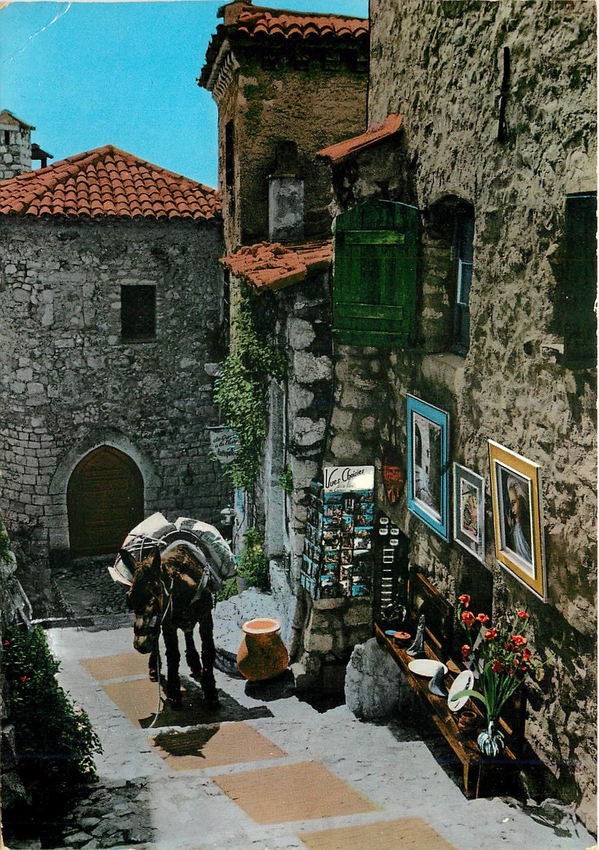 CPM Cote d'Azur Provence Vieille rue et Scene pittoresque du Folklore mediterraneen Ane Mule