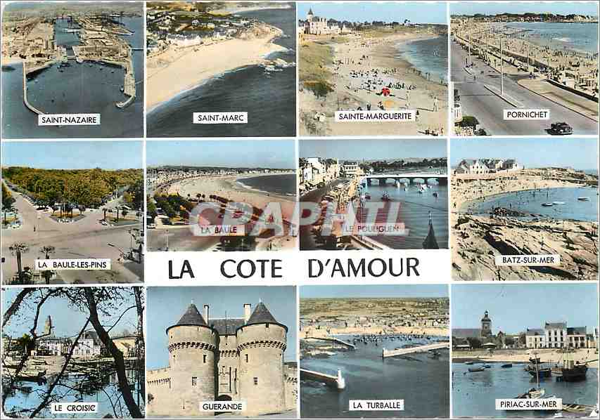 CPM La Cote d'Amour Saint Nazaire Saint Marc Sainte Marguerite Pornichet La Baule les Pins Le Poulig