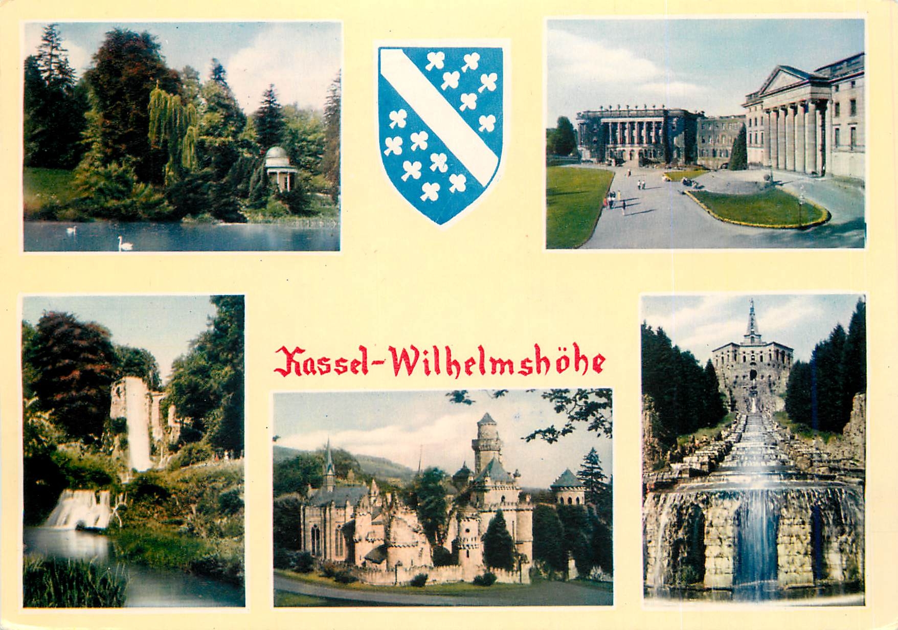 CPM Kassel Wilhelmshohe Schwanenteiche Schloss