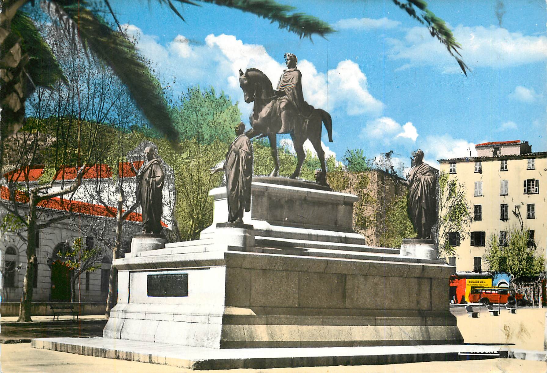 CPM Ajaccio (Corse) La Statue de Napoleon et de Ses quatre freres (executee sur les plans de E Violl
