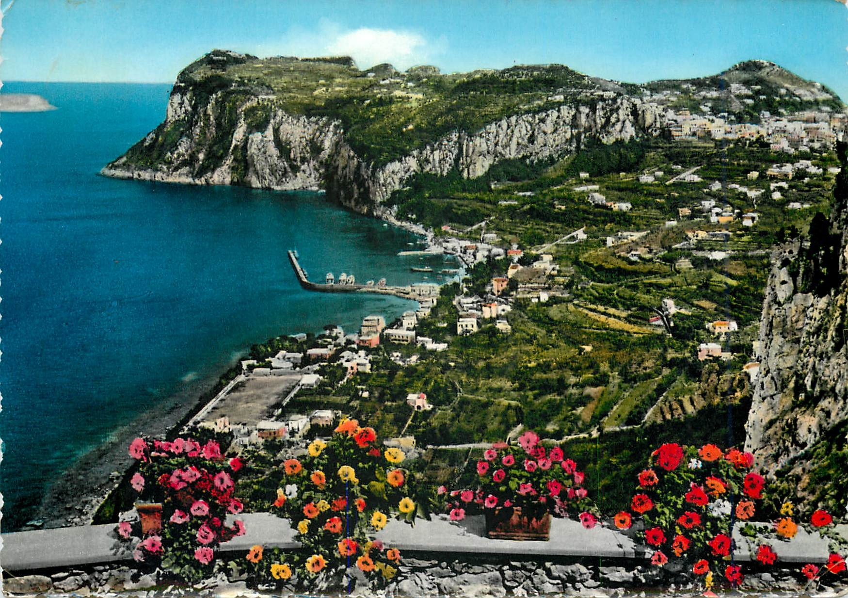 CPM Capri Panorama e Porto Vue generale et port
