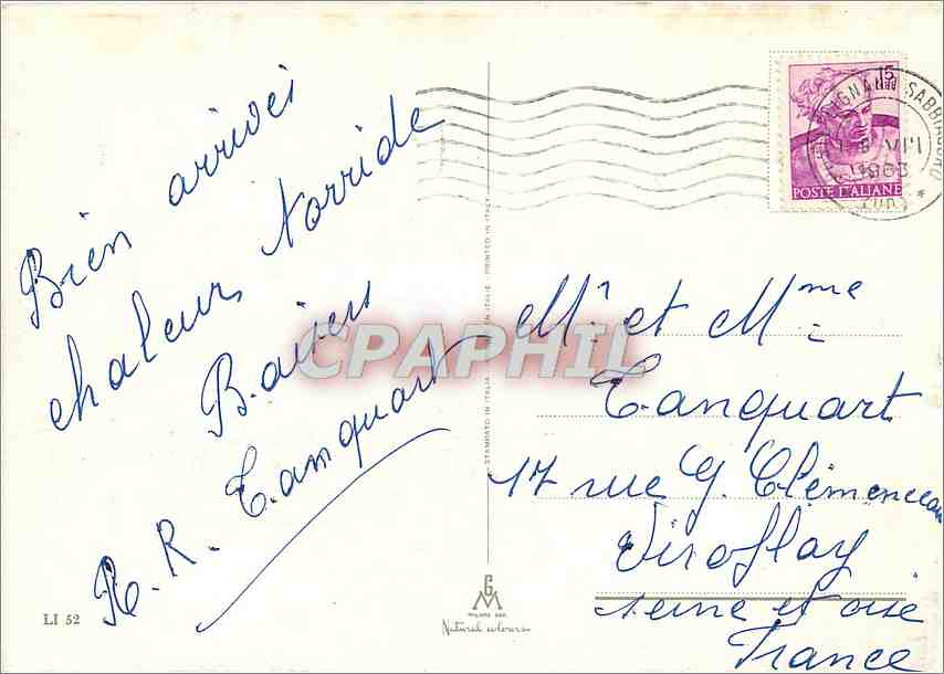 CPM Lignano Souvenir — Rückseite