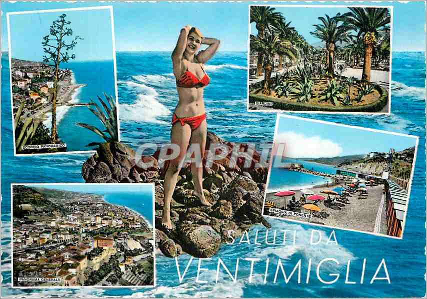 CPM Riviera dei Fiori Salutation de Vendtimiglla