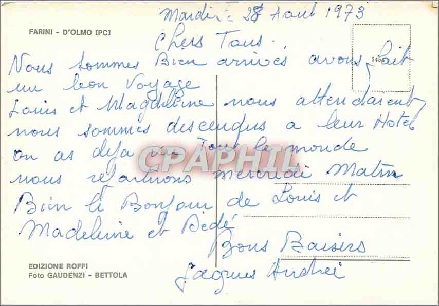 CPM Farini d'Olmo PC — Rückseite