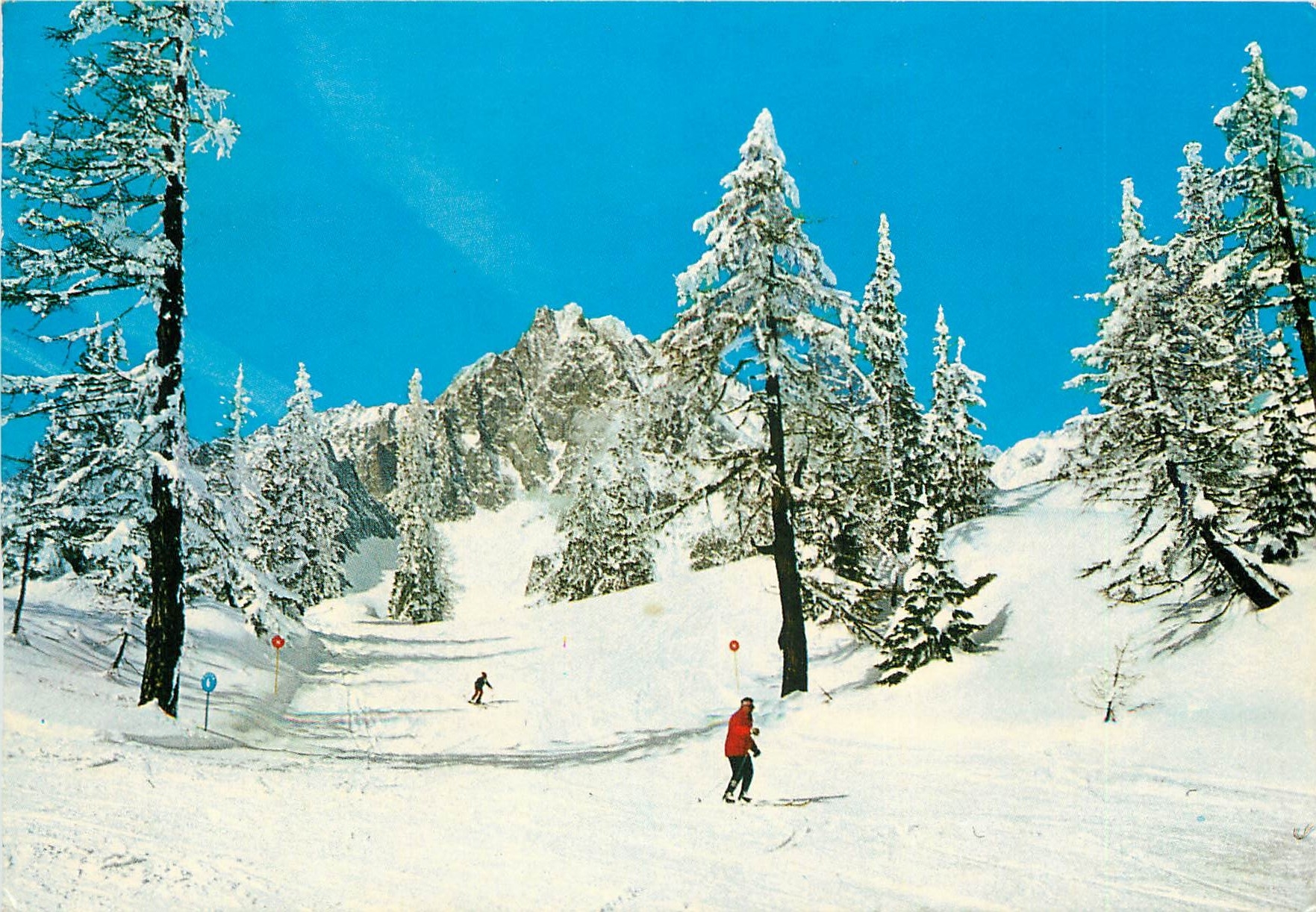 CPM Courmayeur M Bianco Pista di Sci Val Veny Cresta m 2000 Courmayeur Mt Blanc