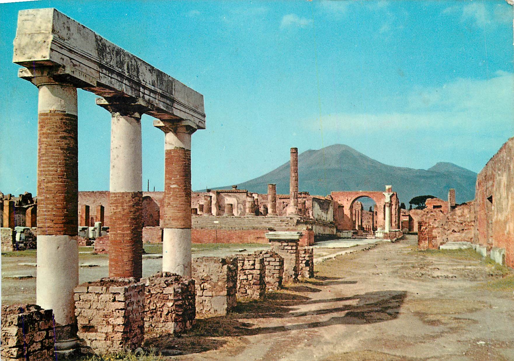 CPM Pompei Excuvation Forum Civile oriental Ambulacrum
