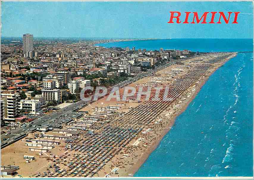 CPM Rimini Vue arienne