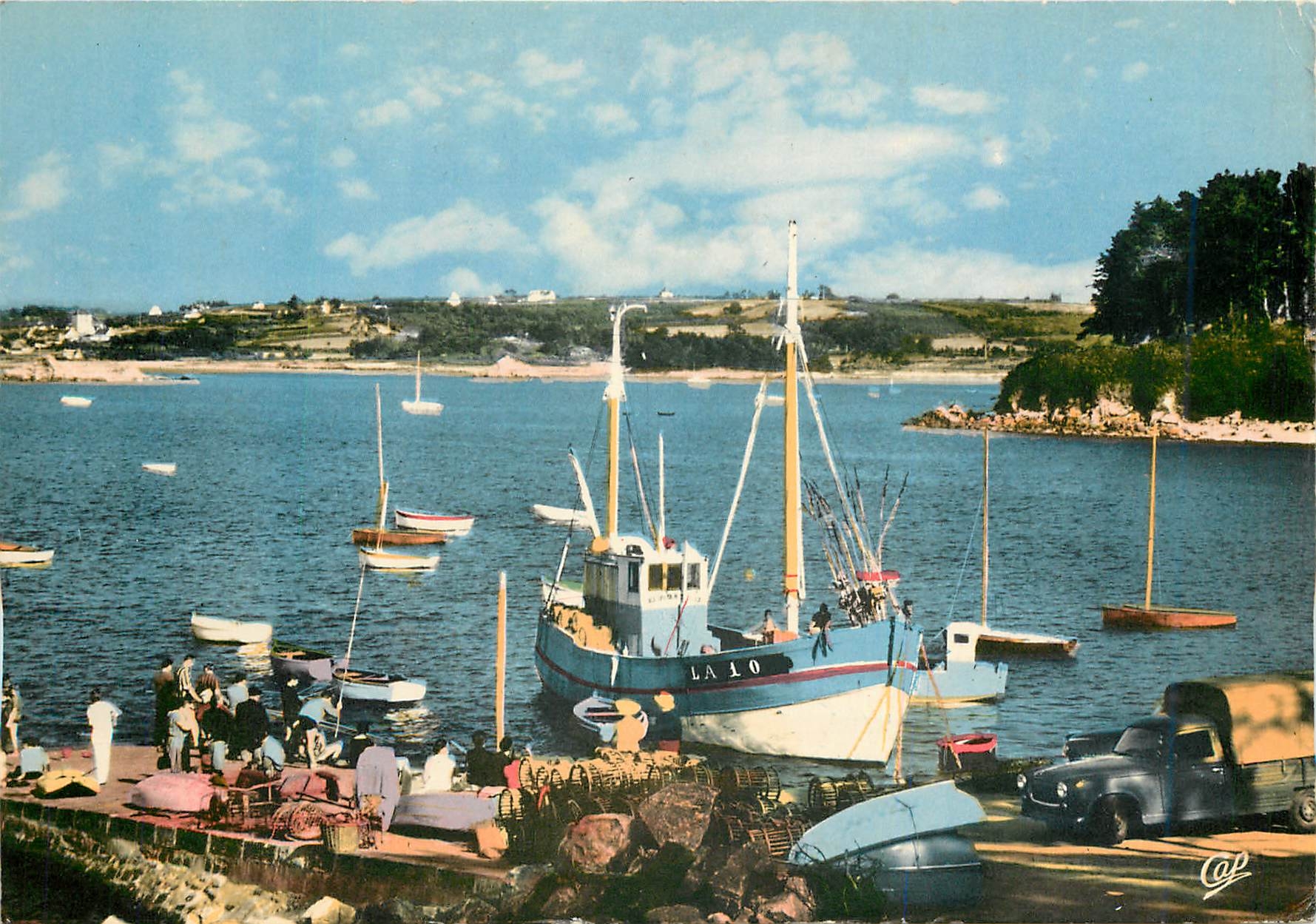 CPM Port Blanc (C du N) Le Port Bateaux