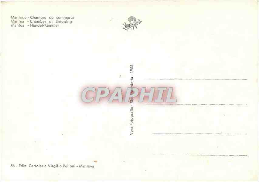 CPM Montova Camera du Commersia — Rückseite