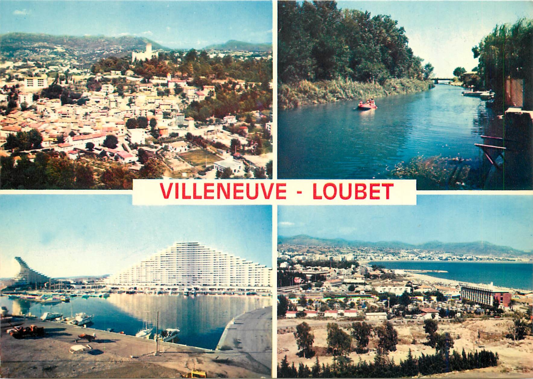 CPM La Cote d'Azur Villeneuve Loubet Le Village le Loup Marina Baie des Anges