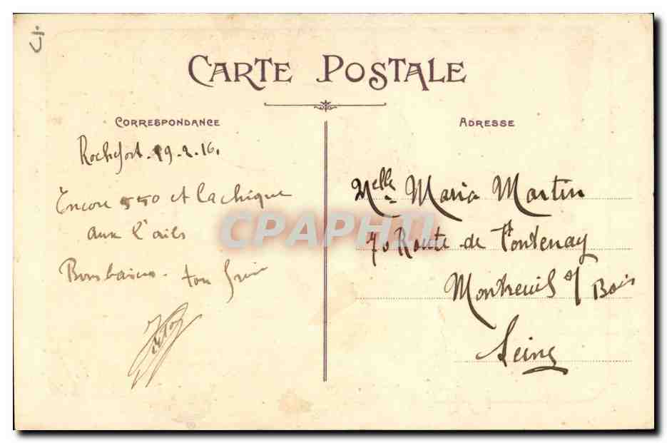Marins-Fantaisie--Bateau- Illustration- Nos Matelots-Campagne 1914-1915- Dans la Tempete! -CPA Illustrateur — Rückseite