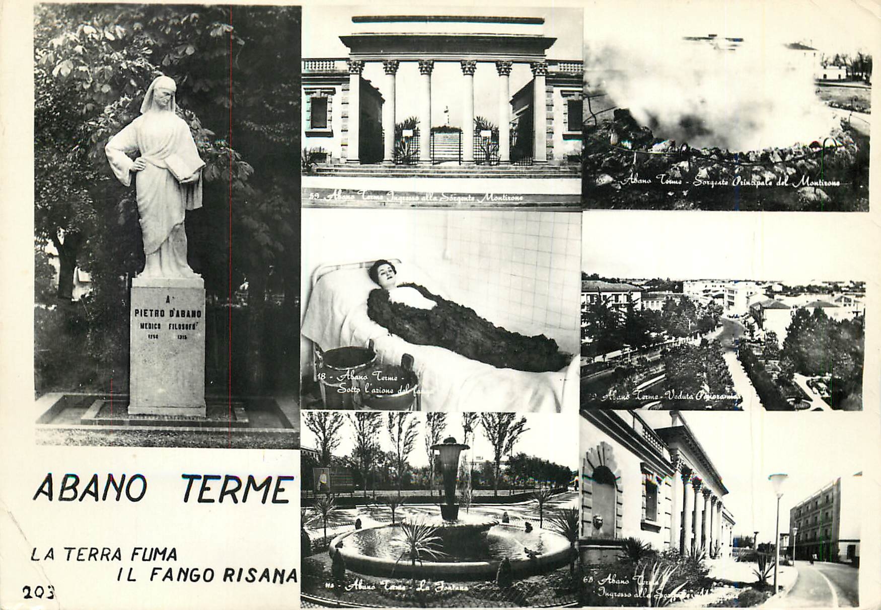 CPM Abano Terme La Terra Fuma Il Fango Risana