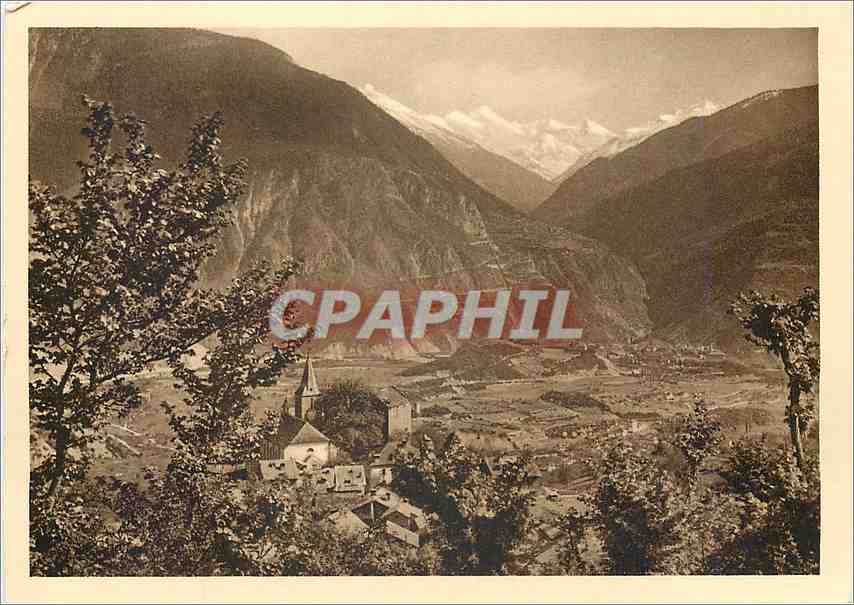 CPM Sierre au coeur du Valais Sierre vu de Venthone et Val d'Anniviers