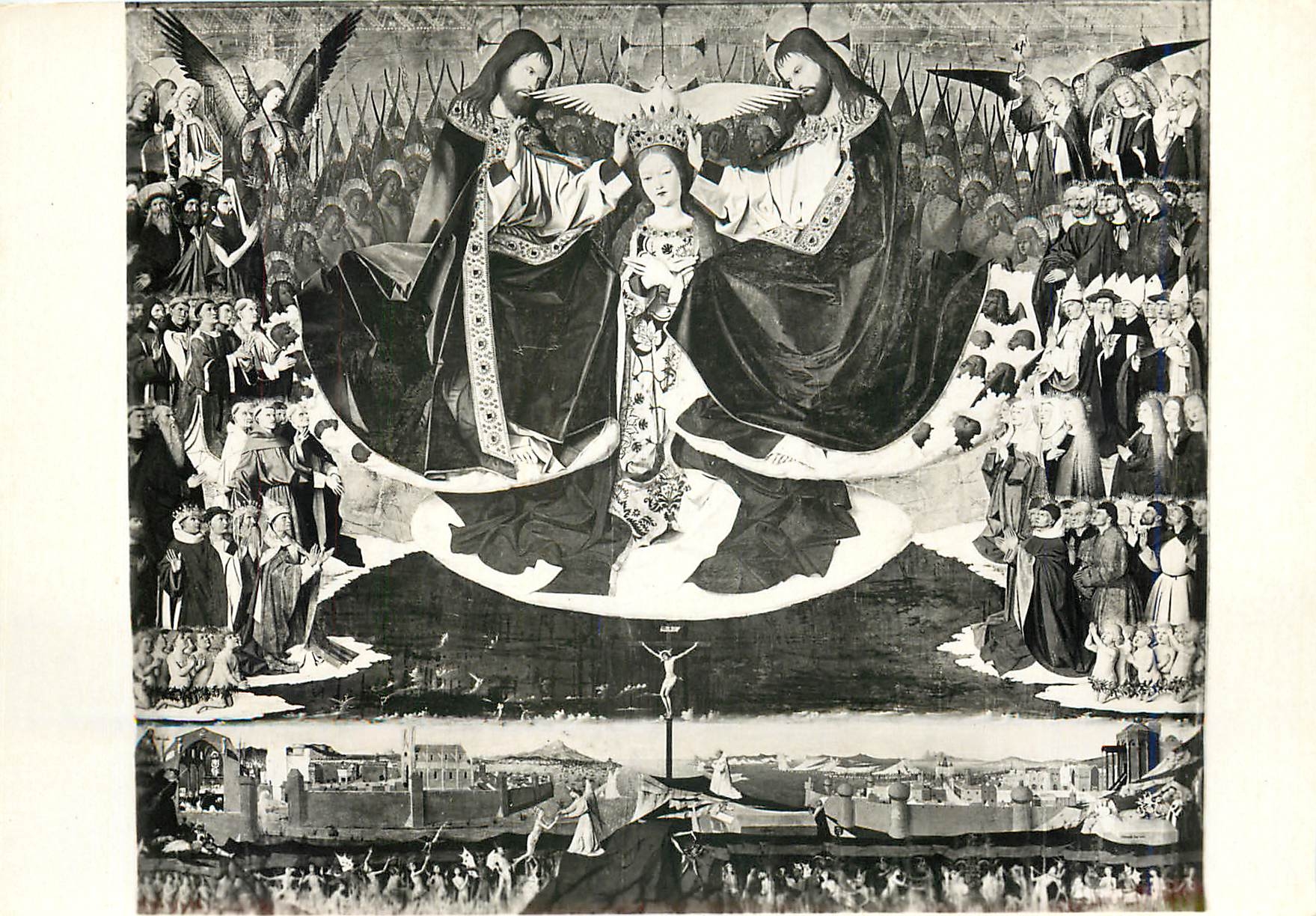 CPM Musee Villeneuve les Avignon (Gard) Enguerrand Charonton (XVes) Le Couronnement de la Vierge (14