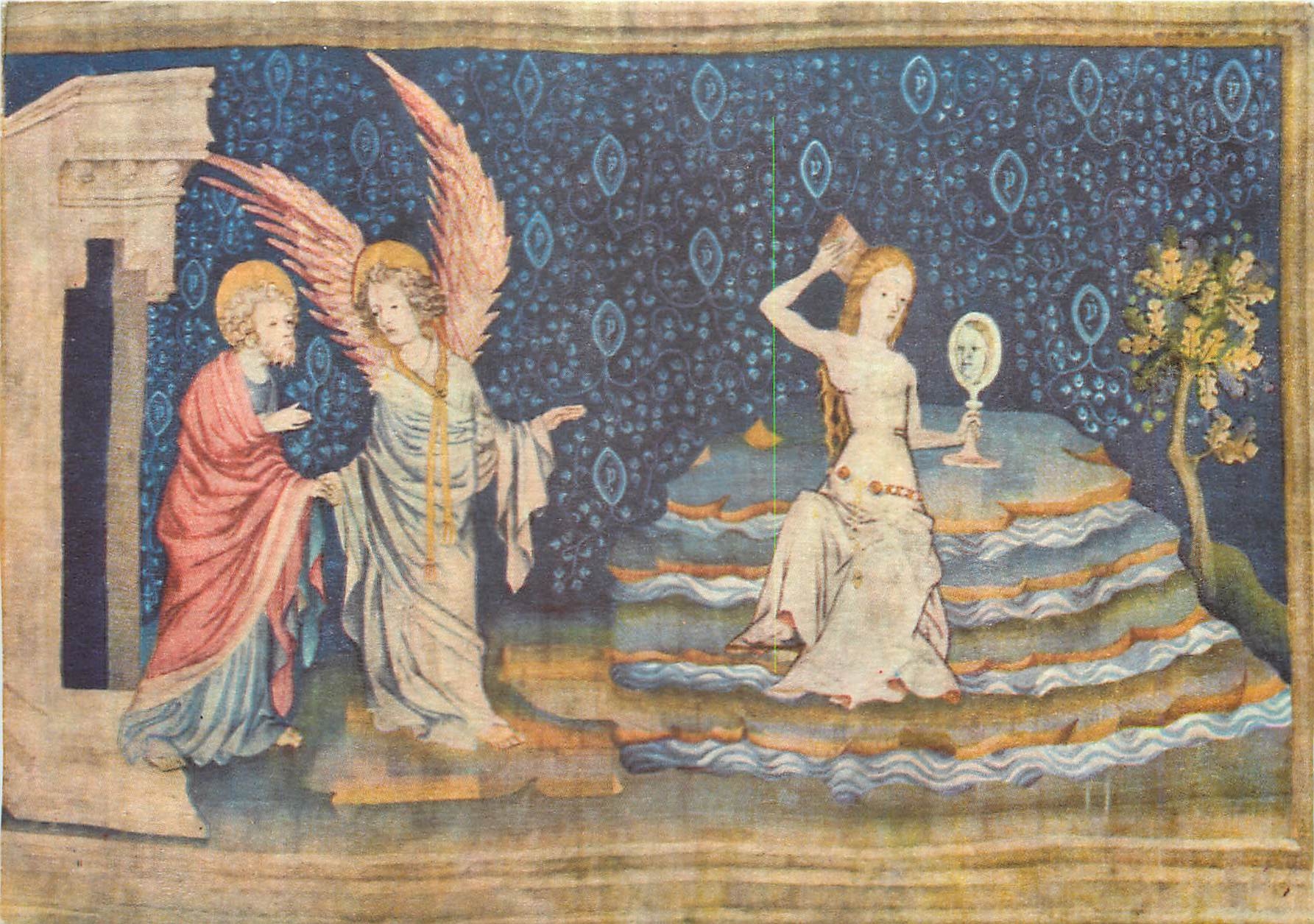 CPM Tapisserie de l'Apocalypse (Fin XIVes) Vision de la grande Prostituee (ap XVIIe V 1 2)