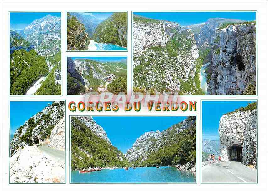 CPM Gorges du Verdon long de 175 km le Verdon traverse de nombreuses gorges profondes