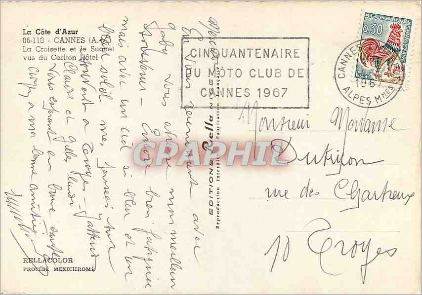 Cannes — Croisette et le Suquet — Rella — Reverso