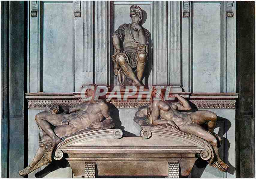 CPM Firenze La tombeau de la maison des Medicis (Michelangelo)