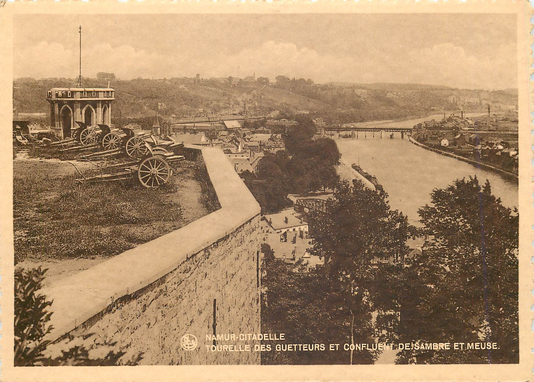 CPM Namur Citadelle Tourelle des Guetteurs et Conflent de Ssambre et meuse