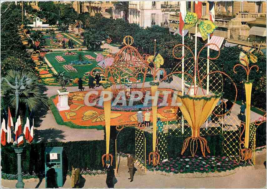 Les Grands Jardins décorés — Fêtes du Citron — Menton — Imprimeur L. LARCAN - Nice