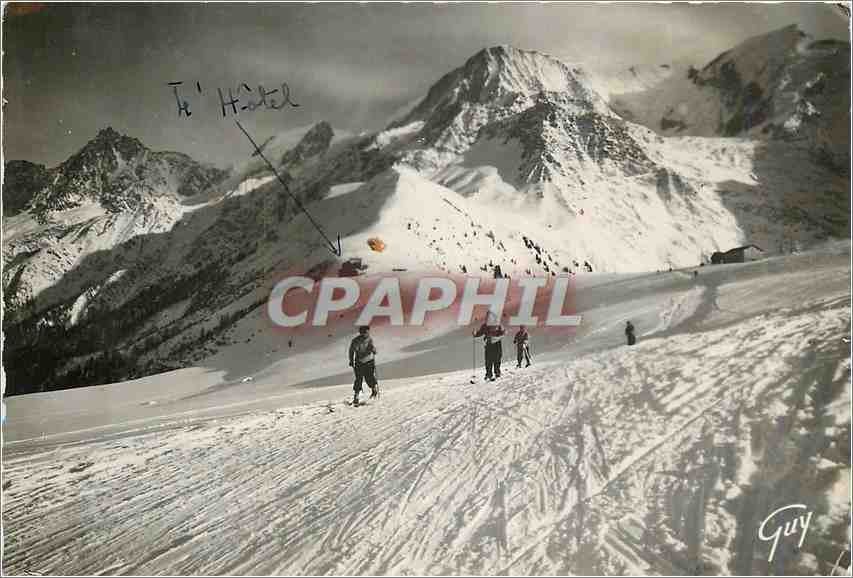 CPM Les Houches Le plateau de Bellevue en hiver