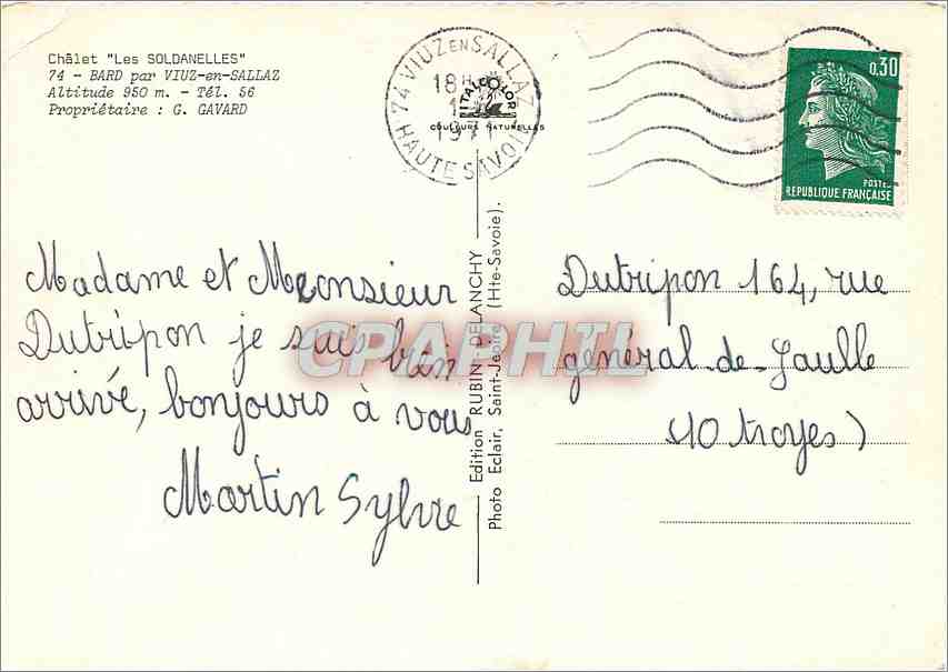 Châlet "Les Soldanelles" — Bard par Viuz-en-Sallaz — Édition Edair — Reverso
