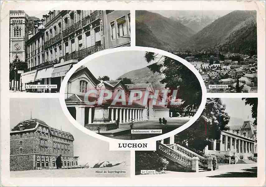 Luchon — Allgemeiner Blick und touristische Sehenswürdigkeiten — Artaphil Editions, Nantes