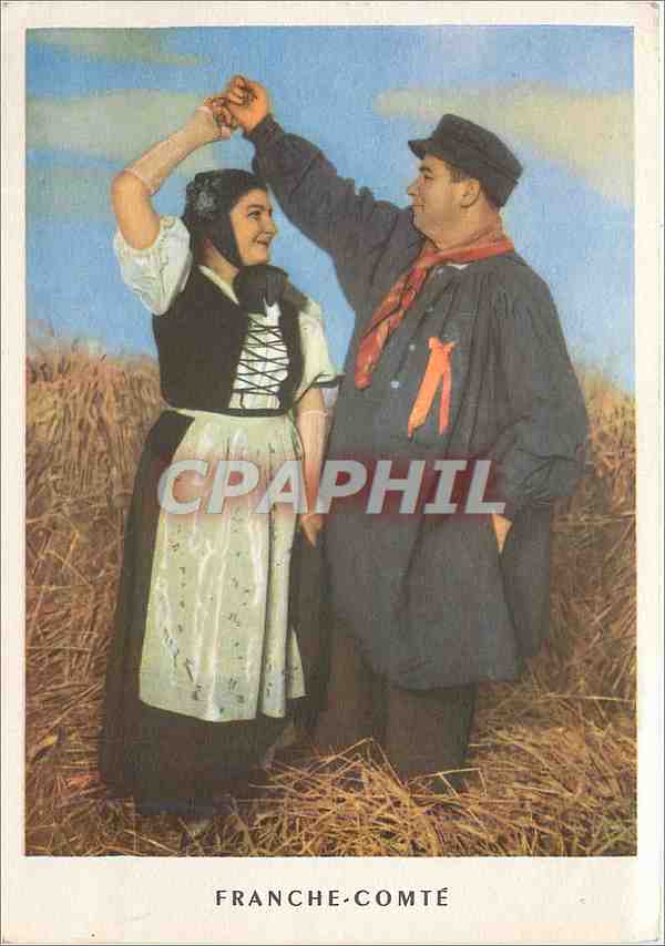 CPM La Ronde de Province Francaises Franche Comte Costumes du Doubs