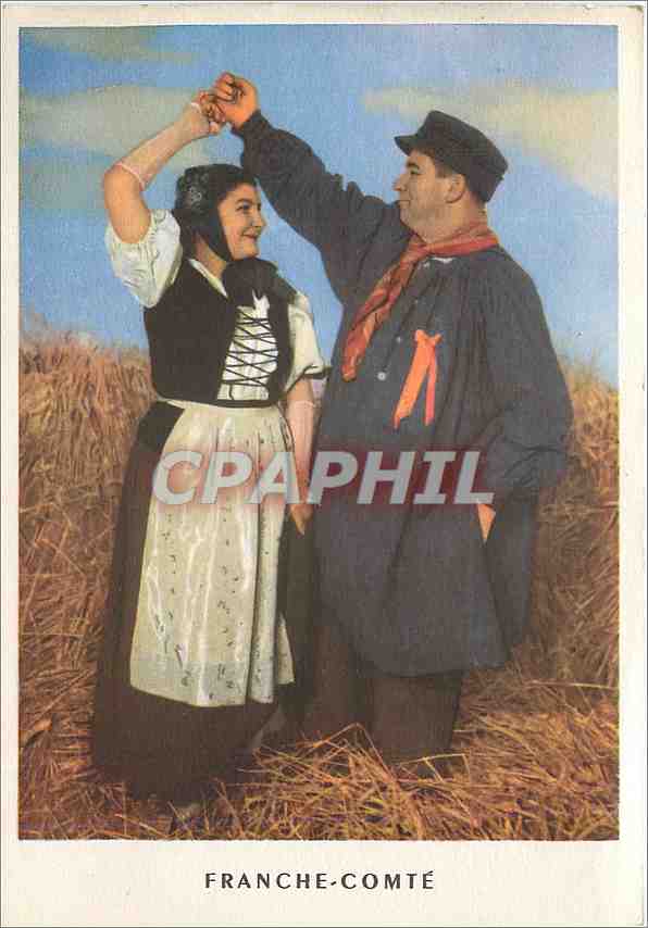 CPM La Ronde de Province Francaises Franche Comte Costumes du Doubs