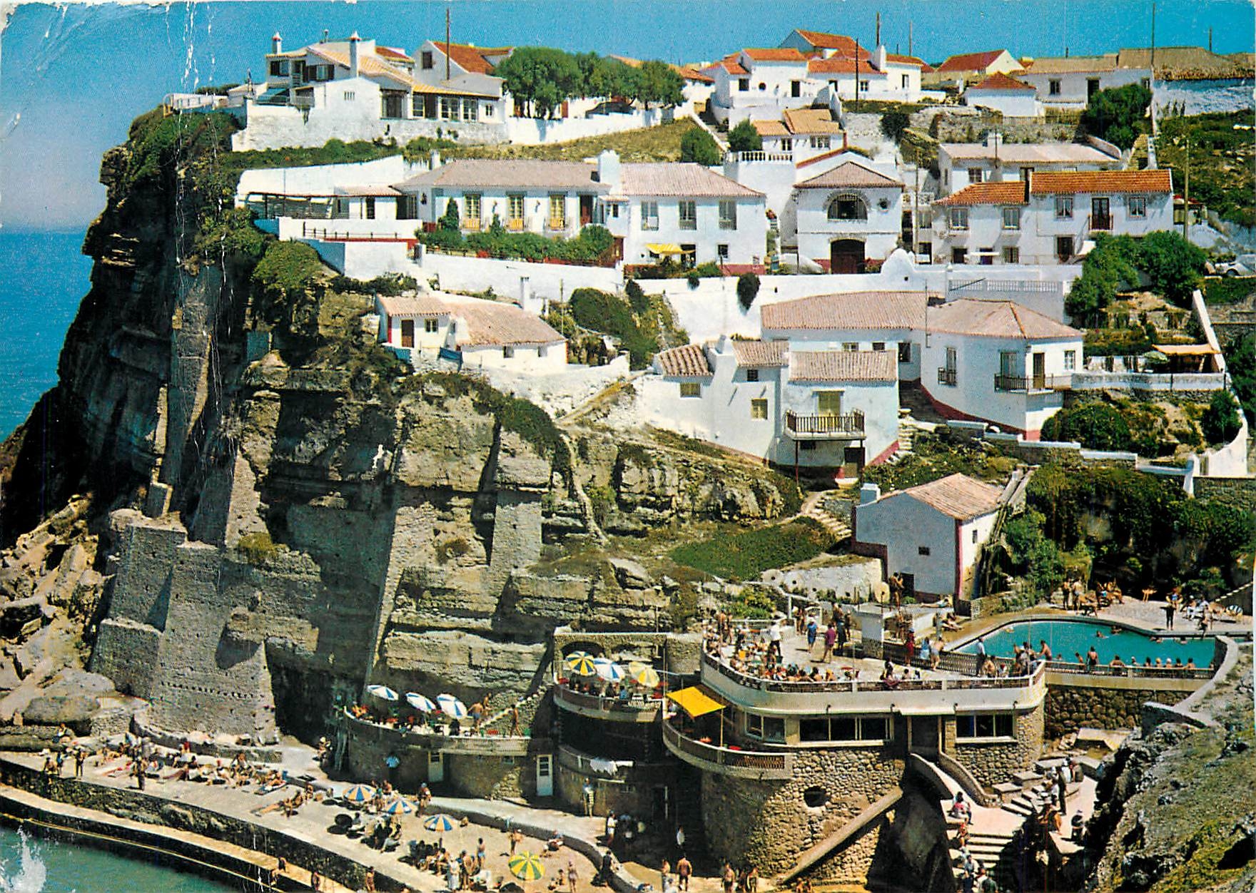 CPM Azenhas do Mar pres de Lisbone palge le bain etl e village