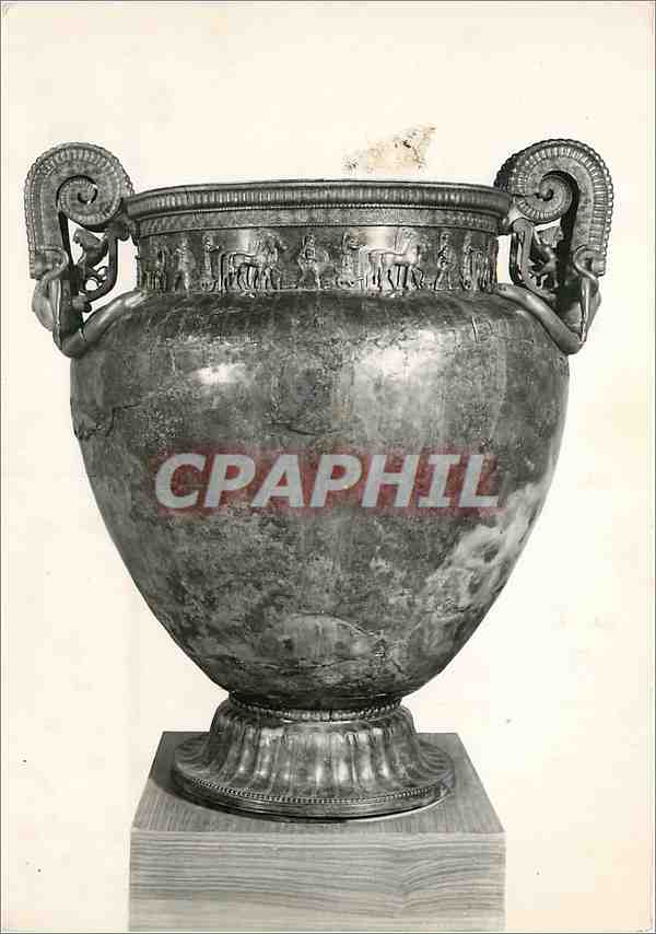 CPM Tombe Princiere de Vix Cratere de Bronse haut 1 64 m Poids 208 kgs Musee de Chatillon sur Seine