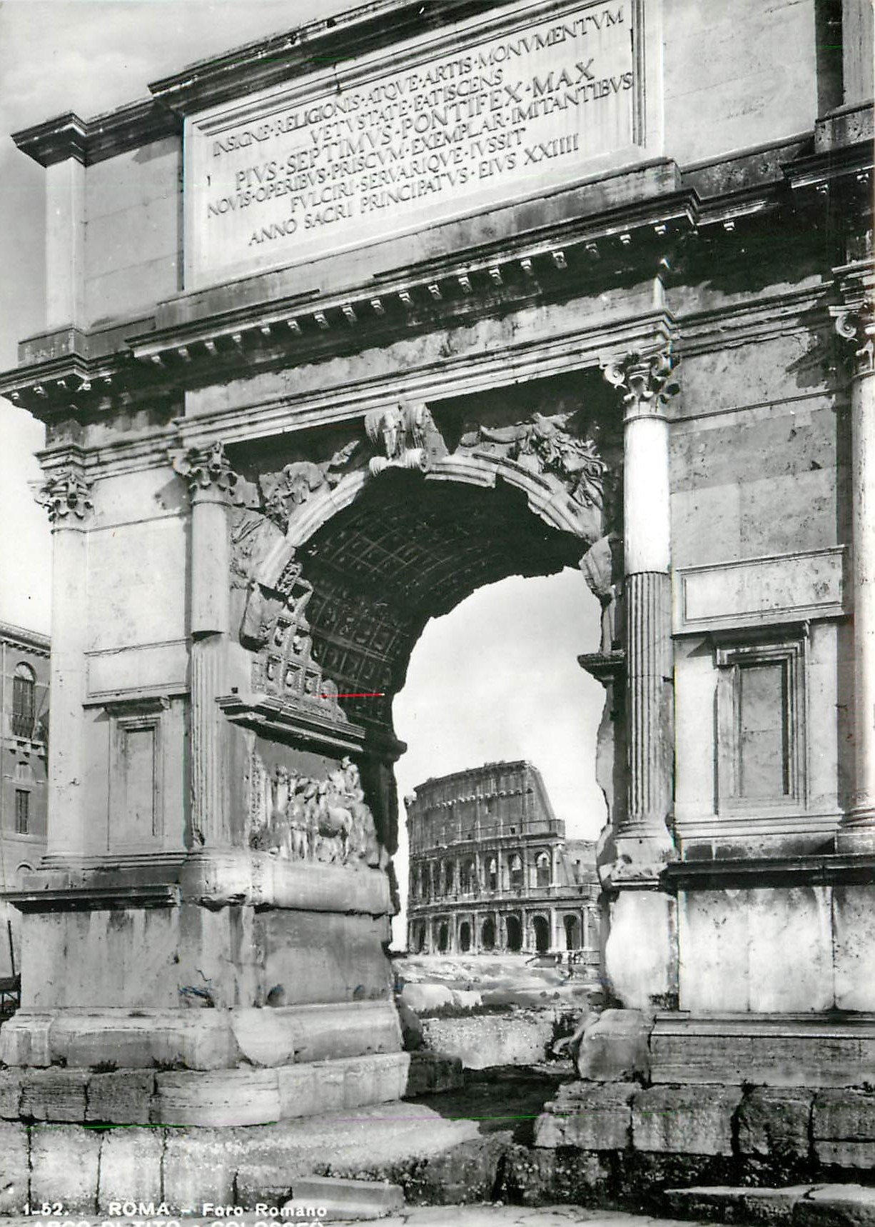 CPM Roma Forum Romain Arc de Tite et Colisee