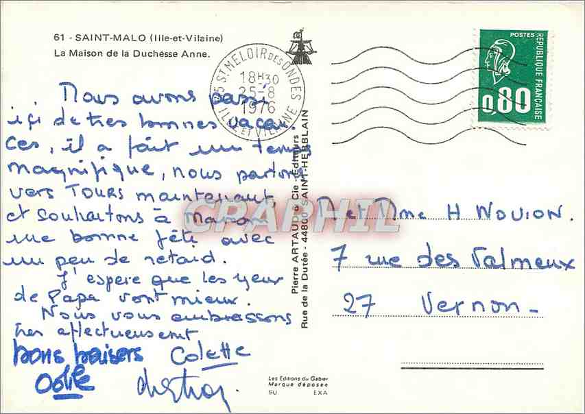 Saint-Malo (Ille-et-Vilaine) — La Maison de la Duchesse Anne — Éditions du Gaber — Reverso