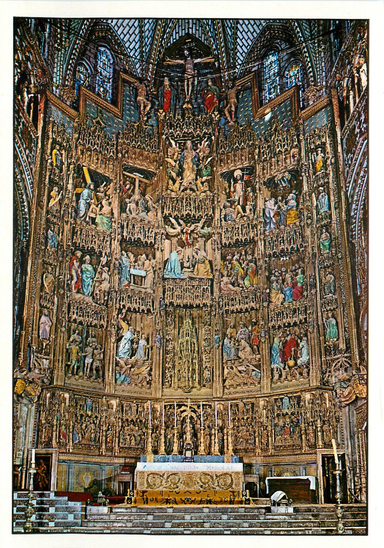 CPM Toledo Cathedrale Bas Relief du Grand Autel