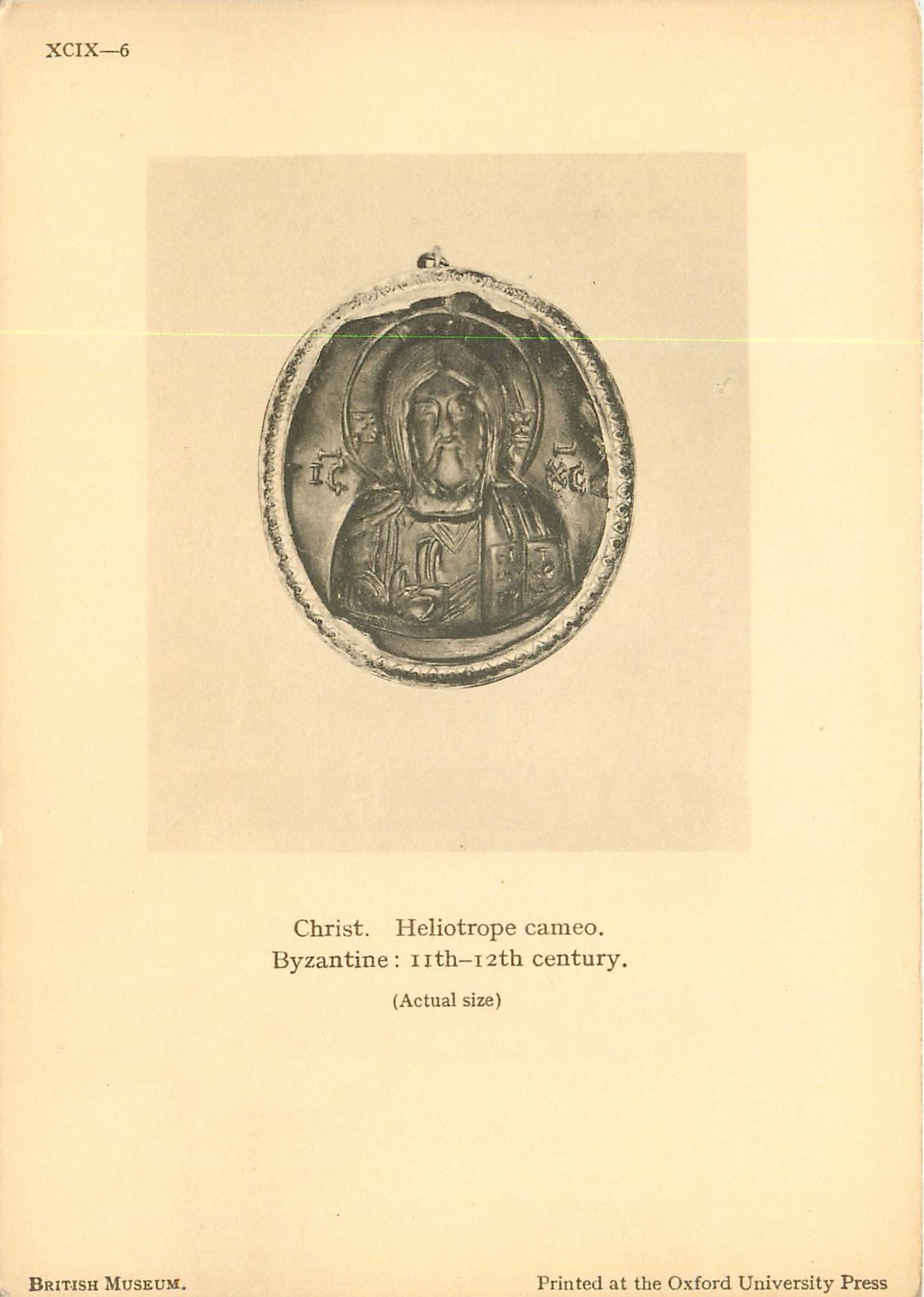 CPM Christ Heliotrope Byzantine 11th 12th century
