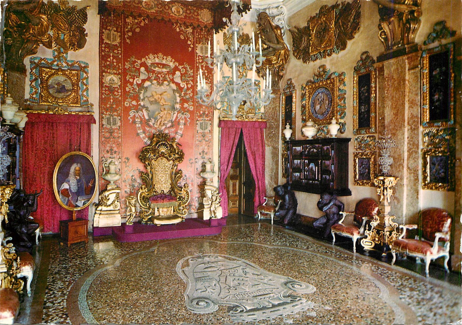 CPM Isola Bella (Lago Maggliore) Palazzo Barromeo sala del Trano