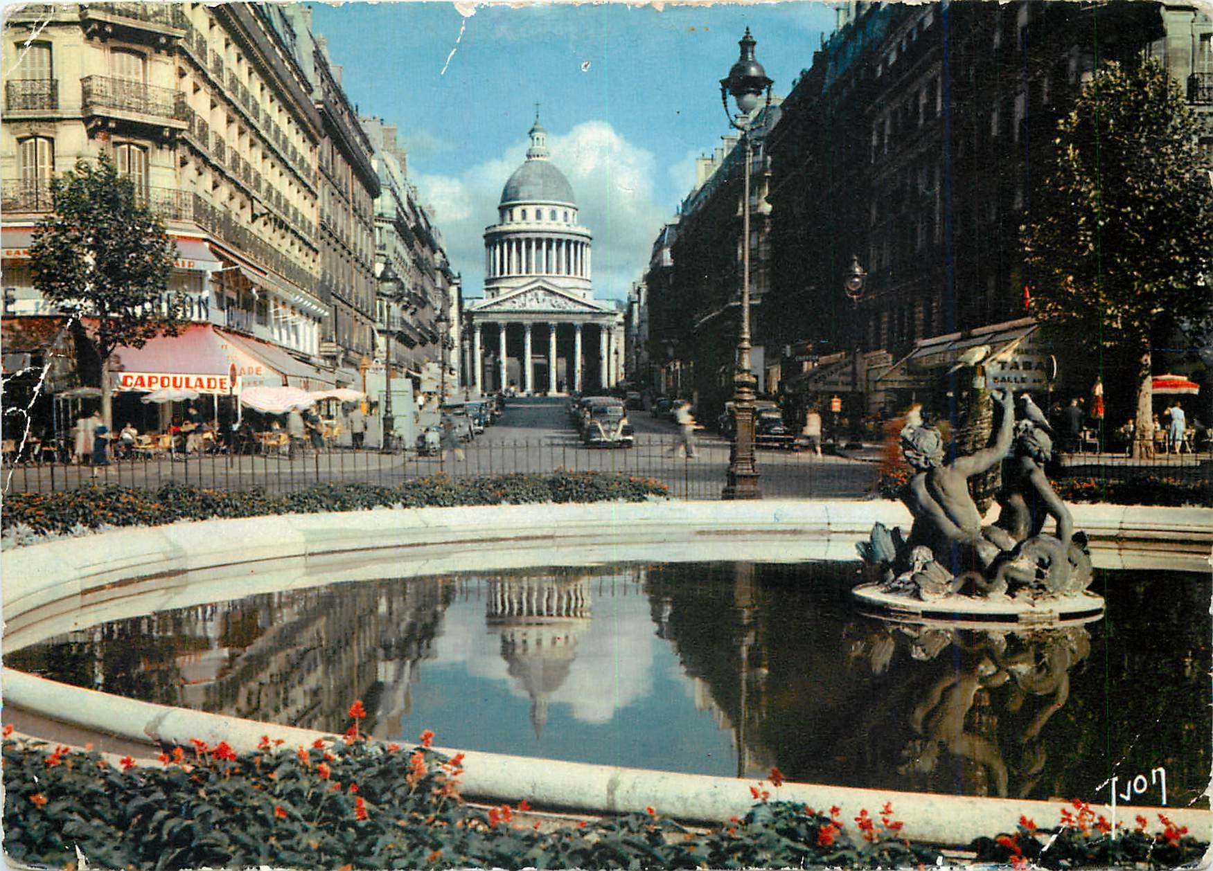 CPM Couleurs et Lumiere de France Paris le Pantheon et la rue Soufflot
