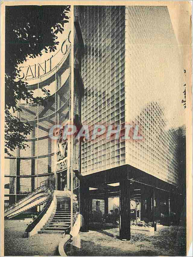 CPM Exposition Internationale 1937 Pavillon de la Cie de St Goban Entree le Grand Palais et le Pont 